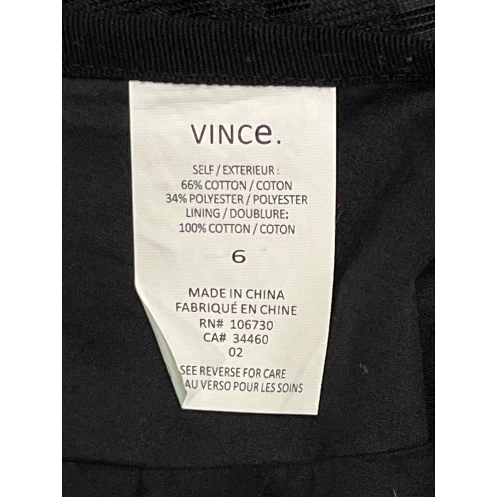 Vince Black Sheer Check Pleated Short Skirt Women’s Size 6 Lightweight NWT - Picture 3 of 11